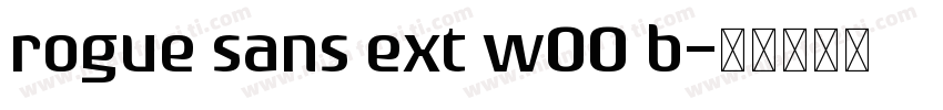 rogue sans ext w00 b字体转换
